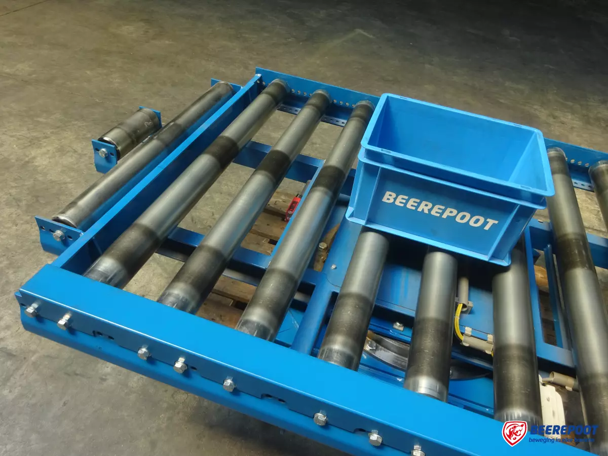 Roterende rollenbaanwissel